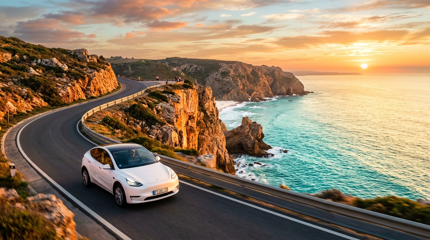 Viajar a Portugal en Tesla